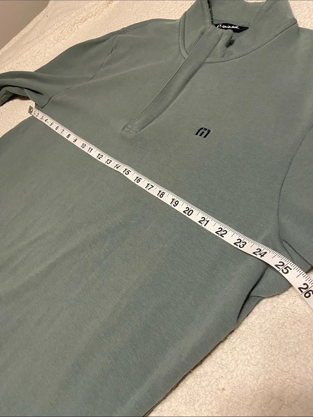 TravisMathew Cloud 2.0 Quarter Zip Pullover olive green Golf Casual Size X Large